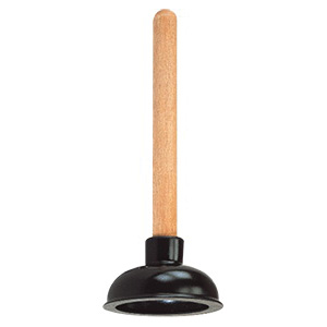 8317-B Plunger, 10-5/8 In OAL, 4 in Cup, Short Handle
