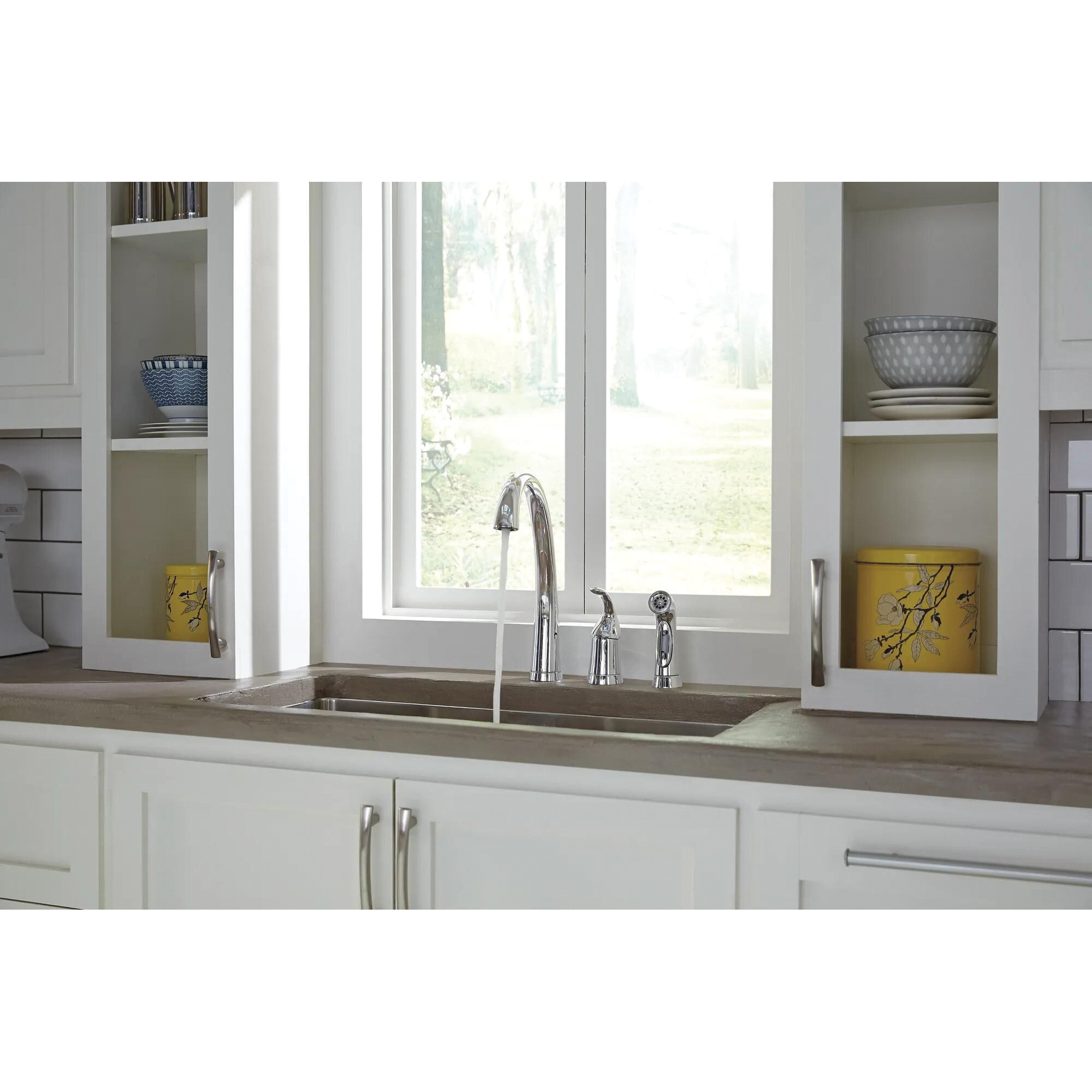 Delta Pilar Series 4380-DST Kitchen Faucet with Side Sprayer, 1.8 gpm, 1-Faucet Handle, 3-Faucet Hole, Brass, Yes - 5