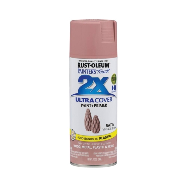 299887 Spray Paint, Satin, Vintage Blush, 12 oz, Can