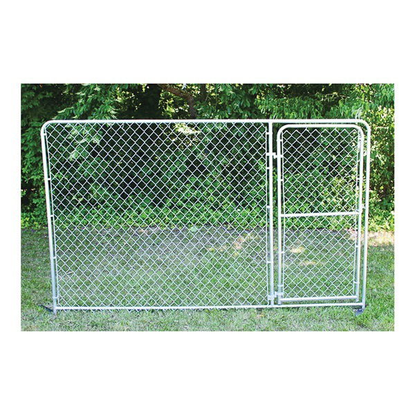 Silver DKS21006 Gate Panel, 10 ft L x 6 ft H, Double, Steel, Galvanized, Single Gate, Silver