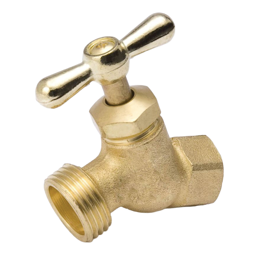 ProLine Series 102-404 Hose Bibb, 3/4 in Connection, FIP x MHT, 125 psi Pressure, Manual Actuator, Brass Body