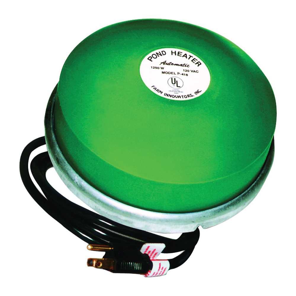 P-418 Pond De-Icer, 50 to 60 gal Tank, 10 ft L Cord, 1250 W