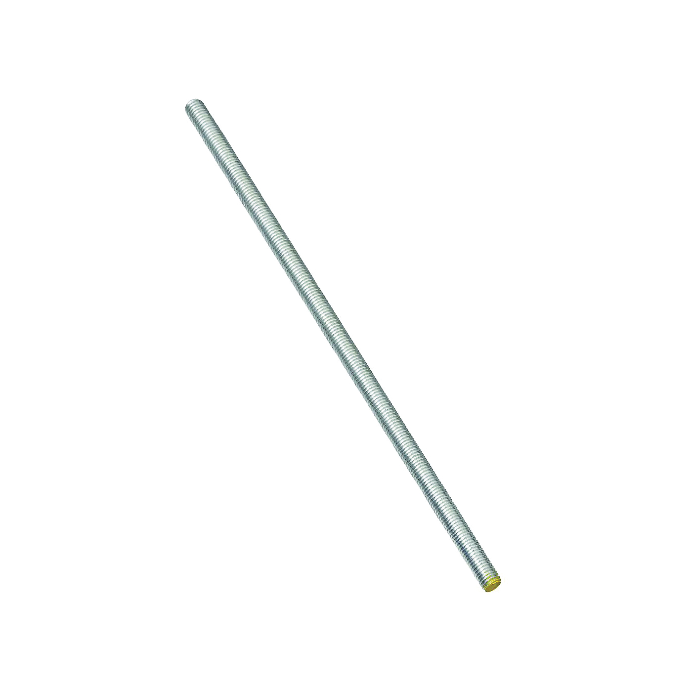 N179-432 Threaded Rod, 3/8-16 Thread, 24 in L, A Grade, Steel, Zinc, UNC Thread
