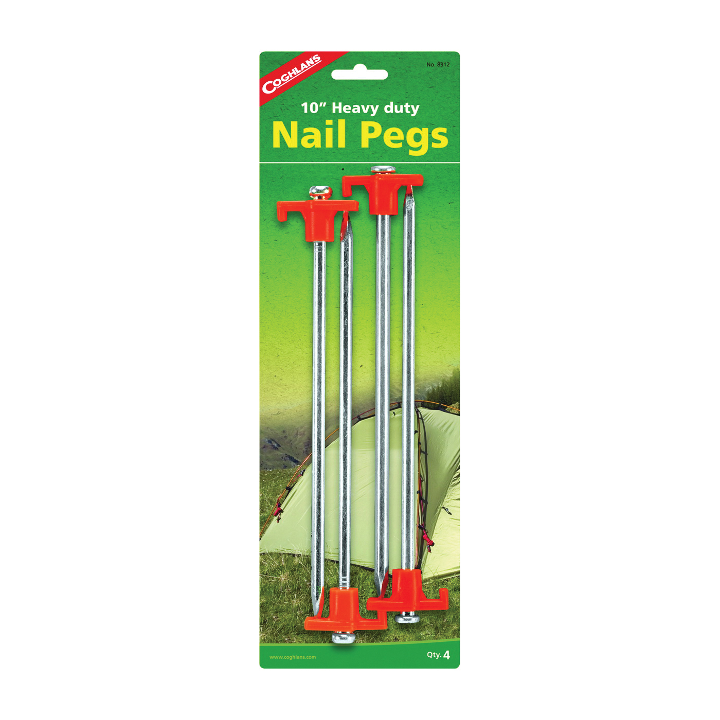 8312 Nail Peg, 10 in L, Steel