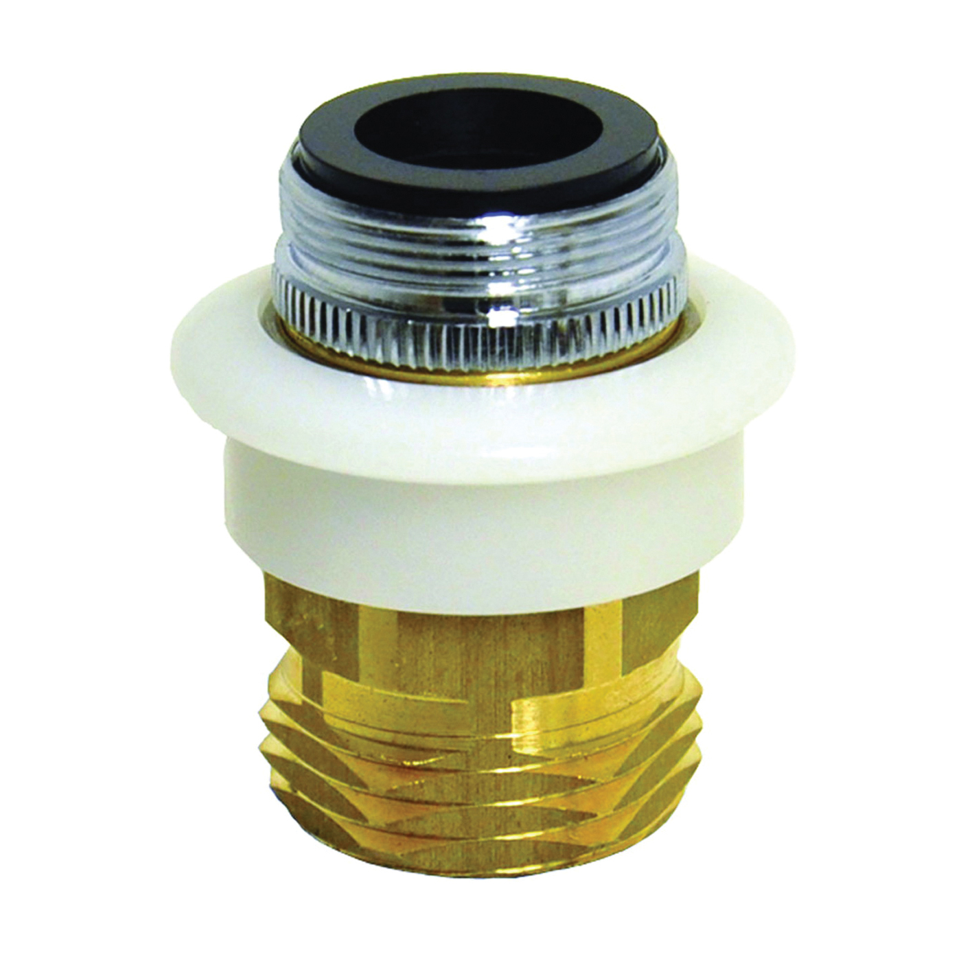 10521 Dishwasher Adapter, 15/16 x 55/64 x 3/4 in, Male/Female x GHTM, Brass, Chrome-Plated