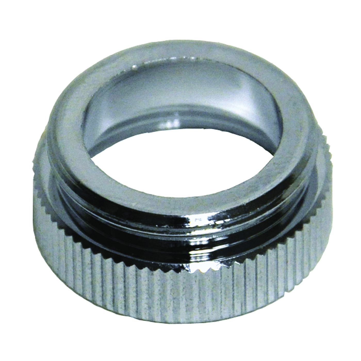 10510 Aerator Adapter, 55/64 x 13/16 in, Male x Female Thread, Brass, Chrome-Plated