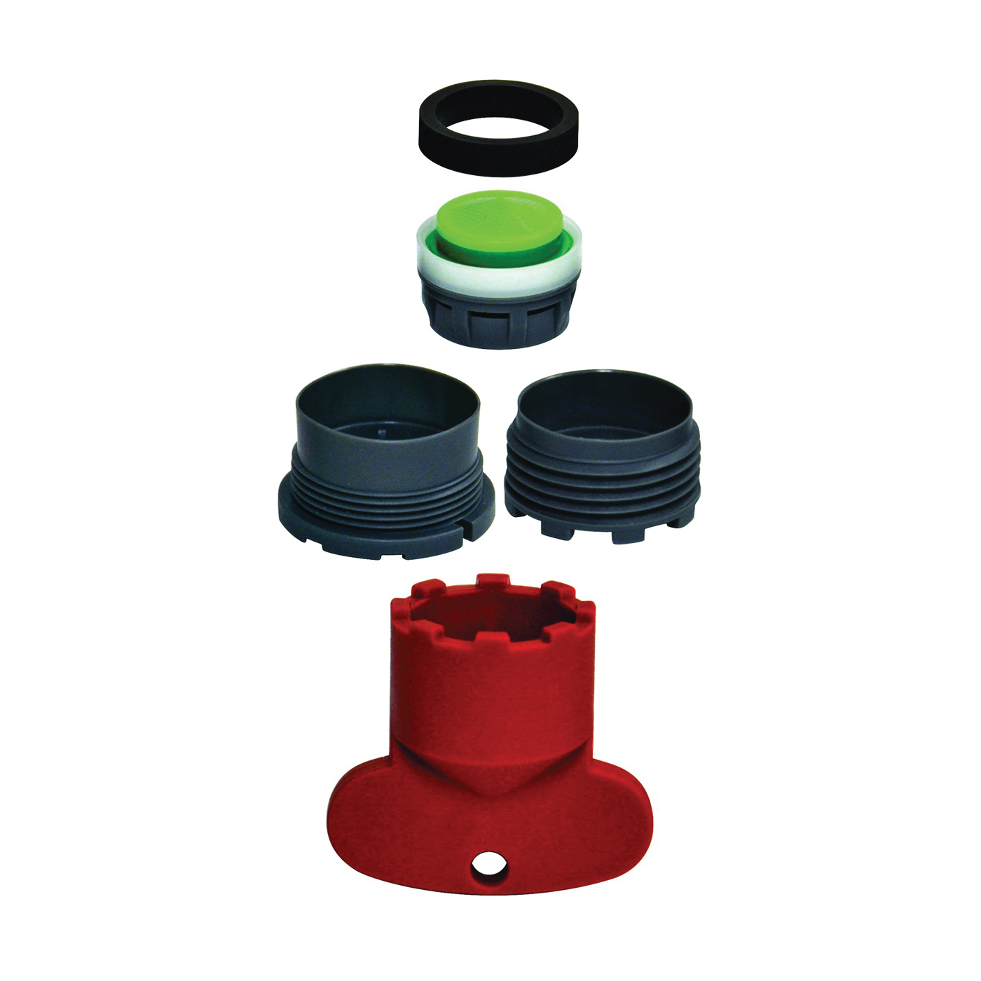 10780 Aerator Kit, 13/16 x 55/64 in Male x Female, Plastic, 1.5 gpm