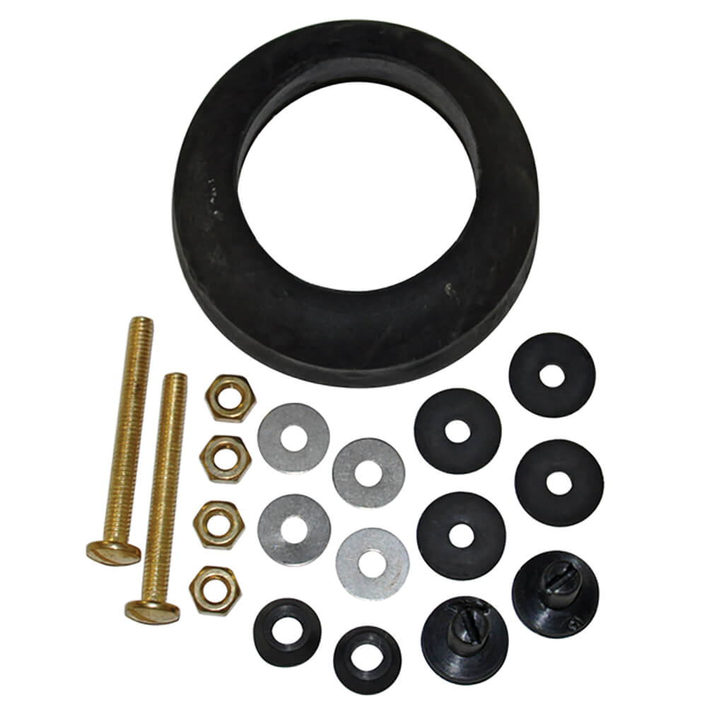 10572 Tank-To-Bowl Toilet Repair Kit, Rubber, For: American Standard Cadet 3 and Champion 4 Toilets