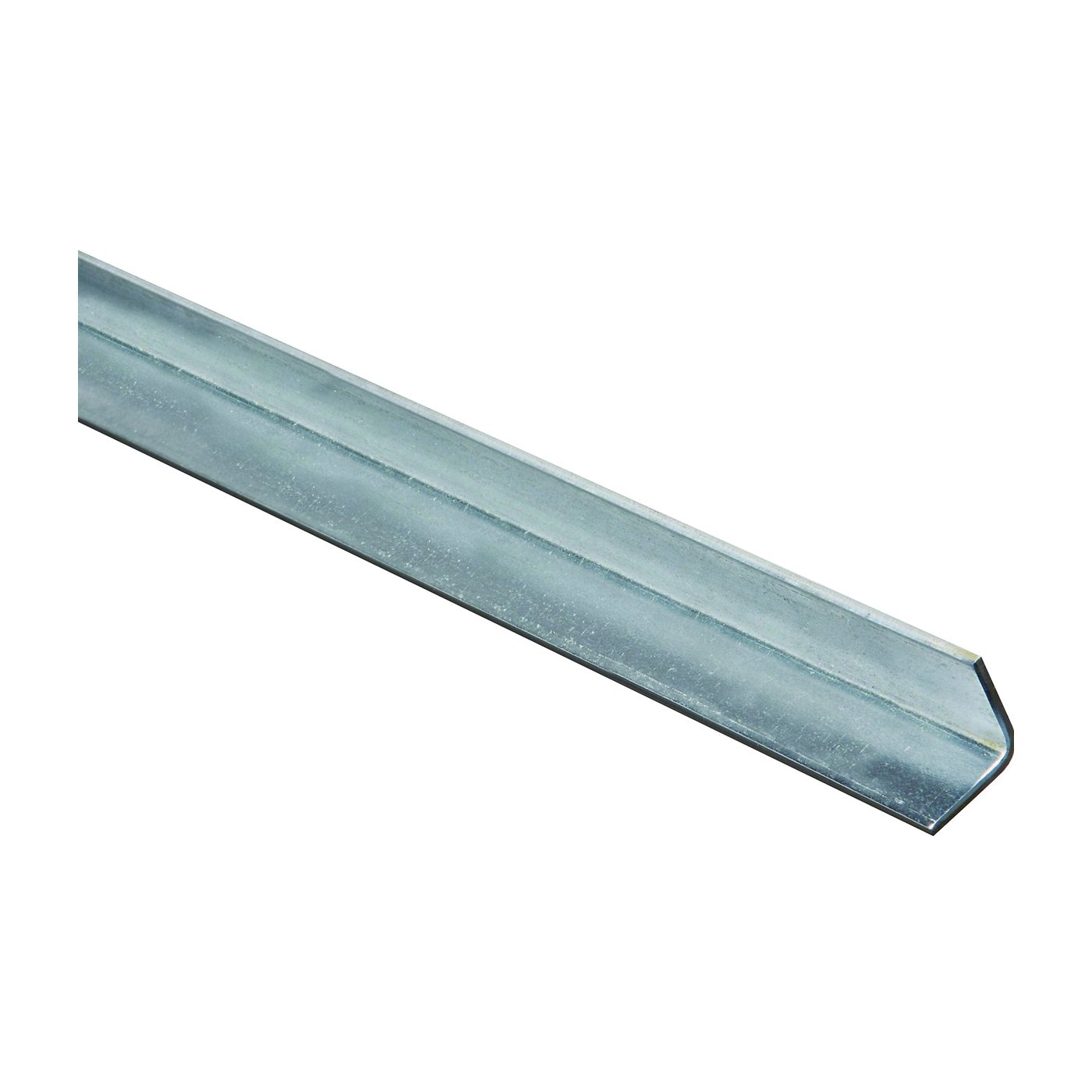 4010BC Series N179-937 Angle Stock, 1 in L Leg, 48 in L, 0.12 in Thick, Steel, Galvanized