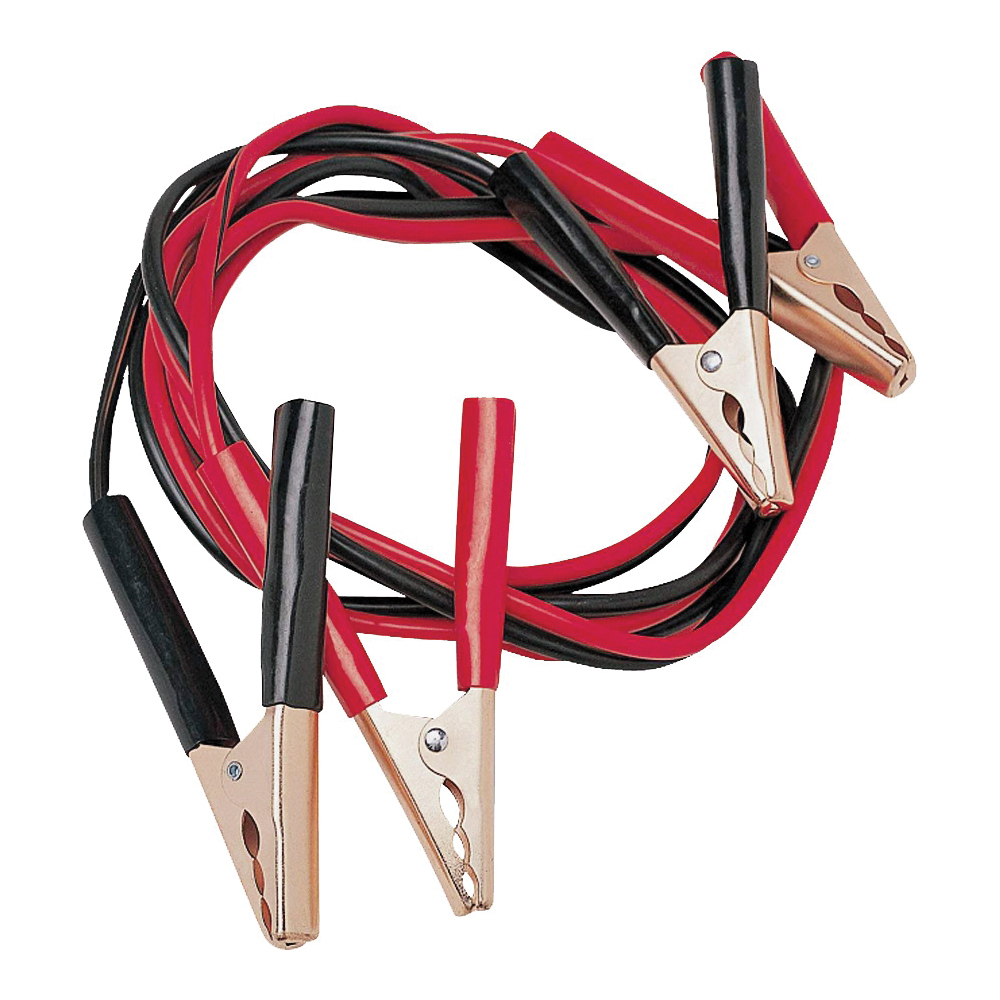101211 Booster Cable, 10 AWG Wire, 4-Conductor, Clamp, Clamp, Stranded, Black/Yellow Sheath
