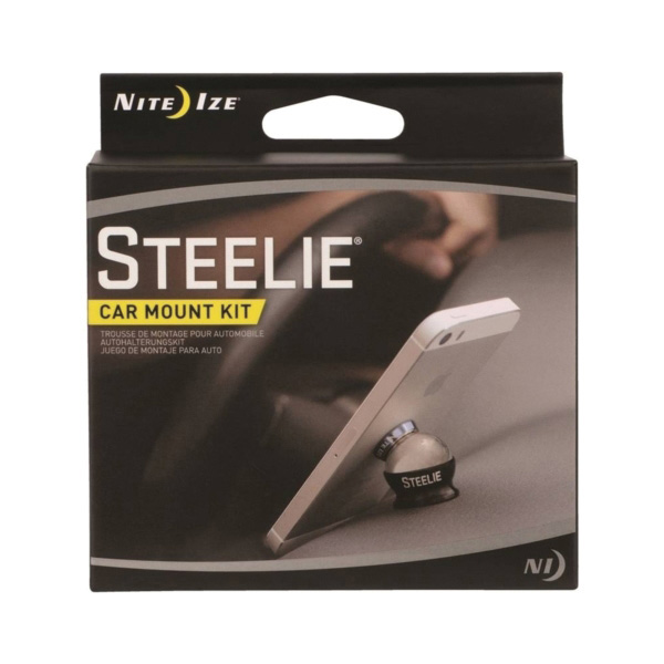 Steelie STCK-11-R8 Dash Mount Kit, Aluminum, Black/Silver, Dash Mounting