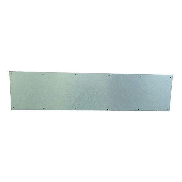 SC8400PA-619 8X34 Kick Plate, 34 in L, 8 in W, Aluminum, Satin Nickel