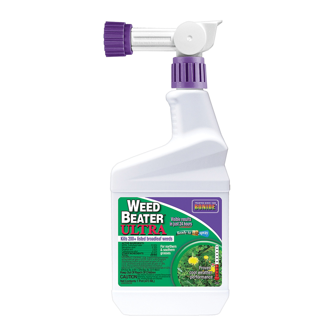 Weed Beater 312 Weed Killer, Liquid, Spray Application, 1 pt