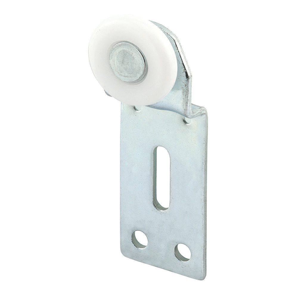 N 6512 Roller Assembly, 1 in Dia Roller, 1/4 in W Roller, Steel, Silver, 1-Roller, 60 lb, Side Mounting