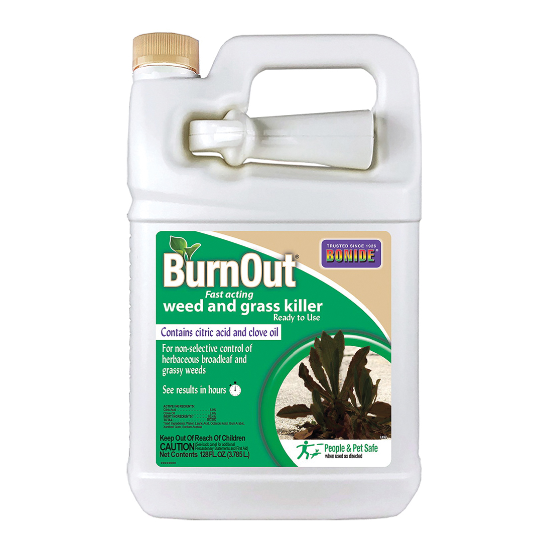 Bonide 7492 Weed and Grass Killer, Liquid, Light Yellow/White, 1 gal