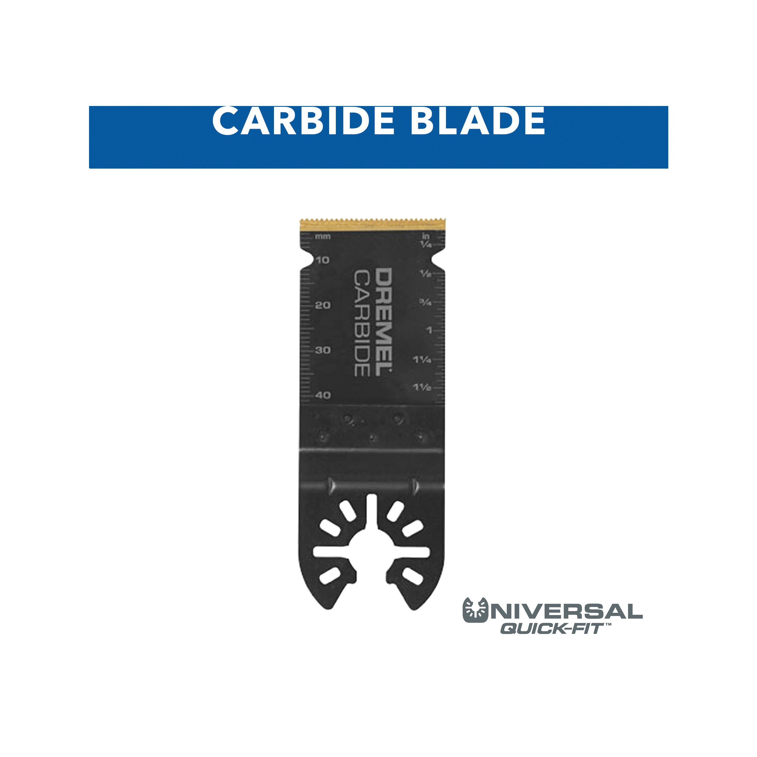 MM485 Universal Quick-Fit Flush Cutting Oscillating Multi-Tool Blade, 1-1/2 in, Carbide