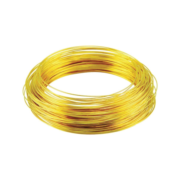 50152 Utility Wire, 75 ft Length, 22 gauge, Brass