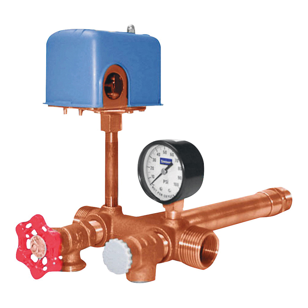 709SBTP Tank Tee Package, 3/4 x 1 in, Female x Male, Copper/Silicone Bronze