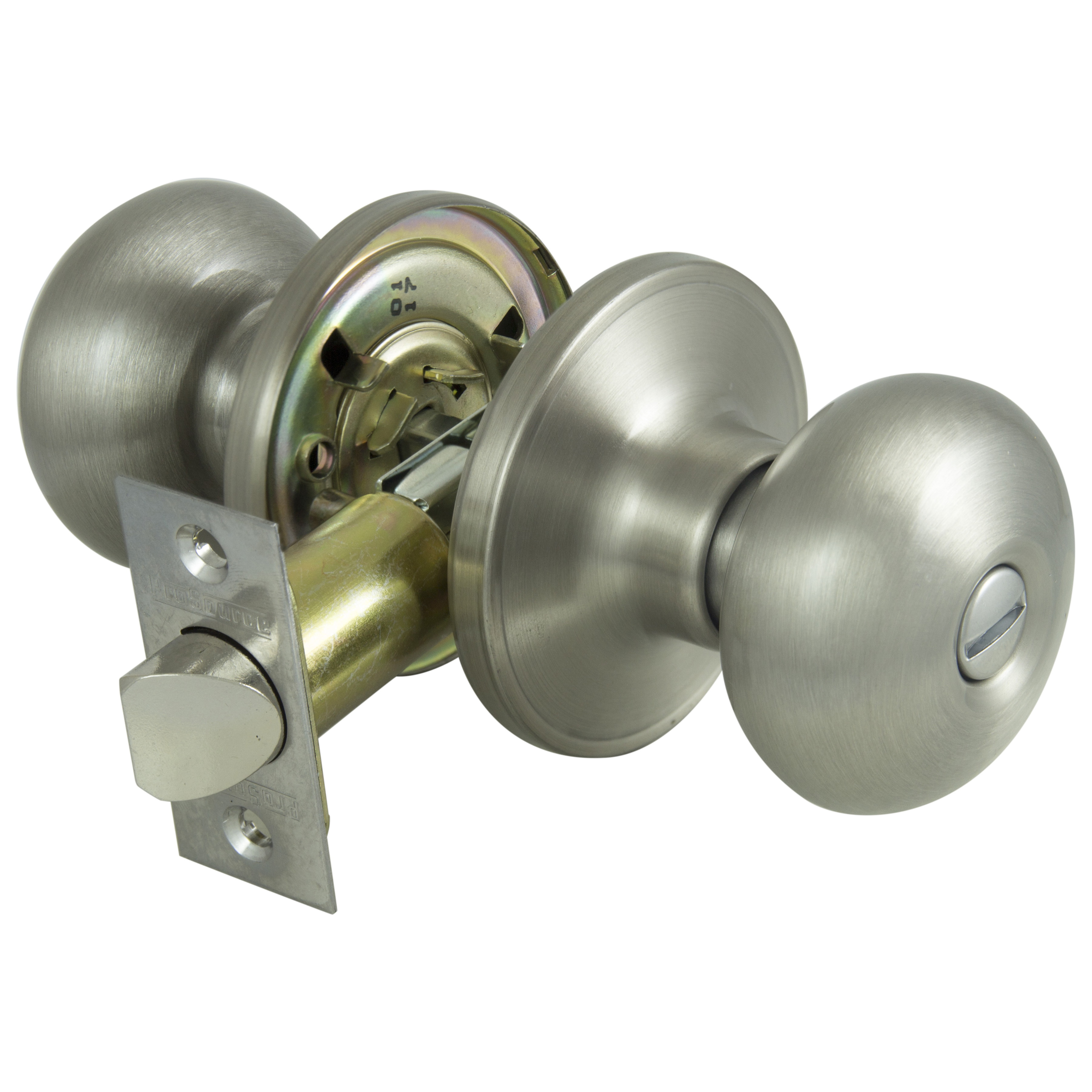 TFX210V-PS Privacy Lockset, Tubular Design, Satin Nickel, Stainless Steel