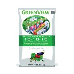 21-301925 Plant Fertilizer, 40 lb Bag, Granular, 10-10-10 N-P-K Ratio