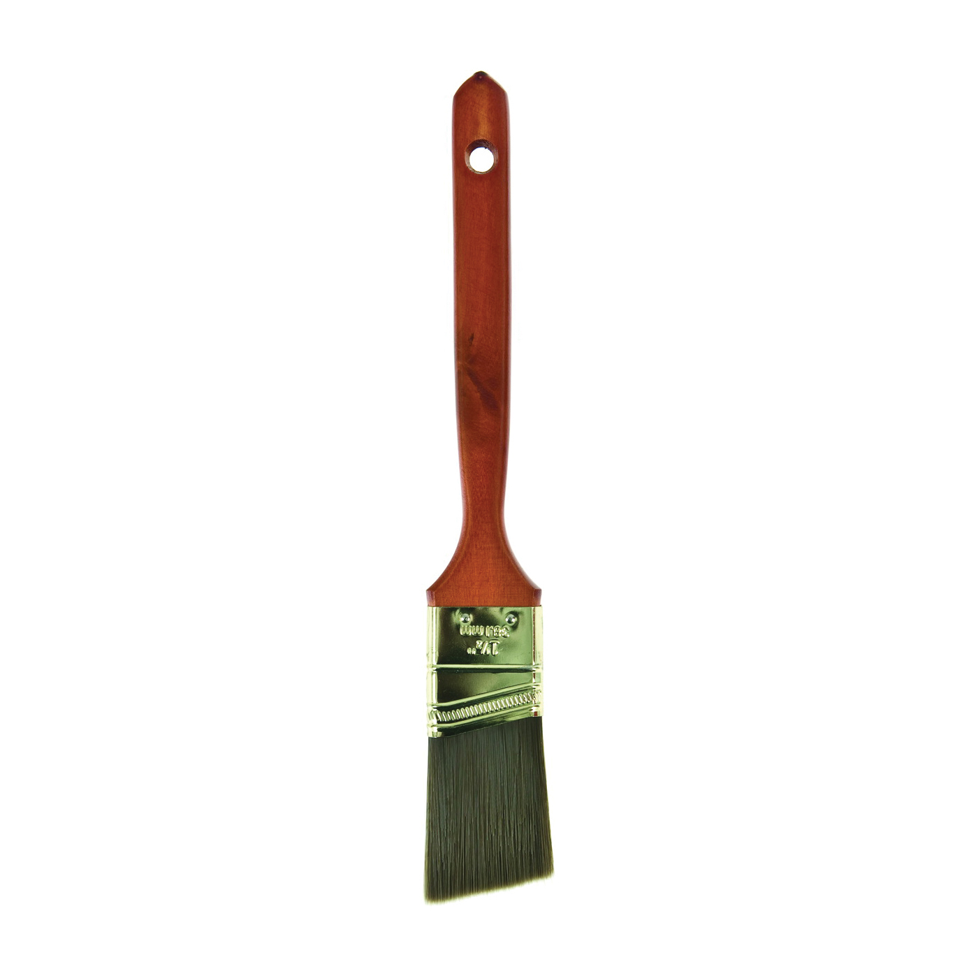WC2125-1.5 Paint Brush , Natural/Sable Brown, Wood Handle, 1-1/2 in W, 2-1/4 in L Bristle, Polyester Bristle