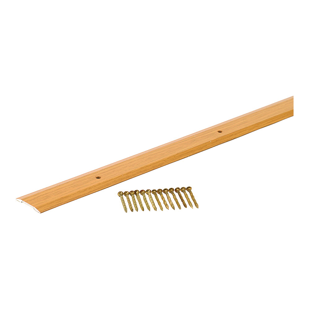 40134 Seam Binder, 72 in L, 1-1/4 in W, Aluminum, Oak