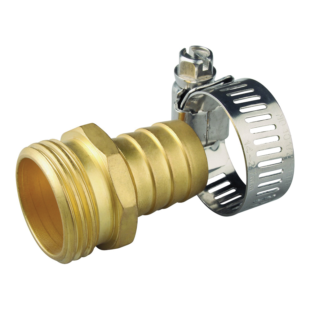 GB-9413-3/4 Hose Coupling, 3/4 in, Male, Brass, Brass