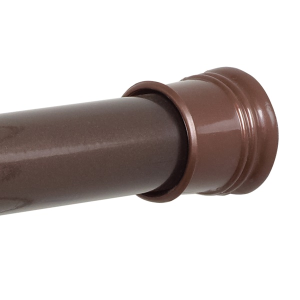 TwistTight Series 506W/505RB Shower Rod, 72 in L Adjustable, 1-1/4 in Dia Rod, Steel, Bronze