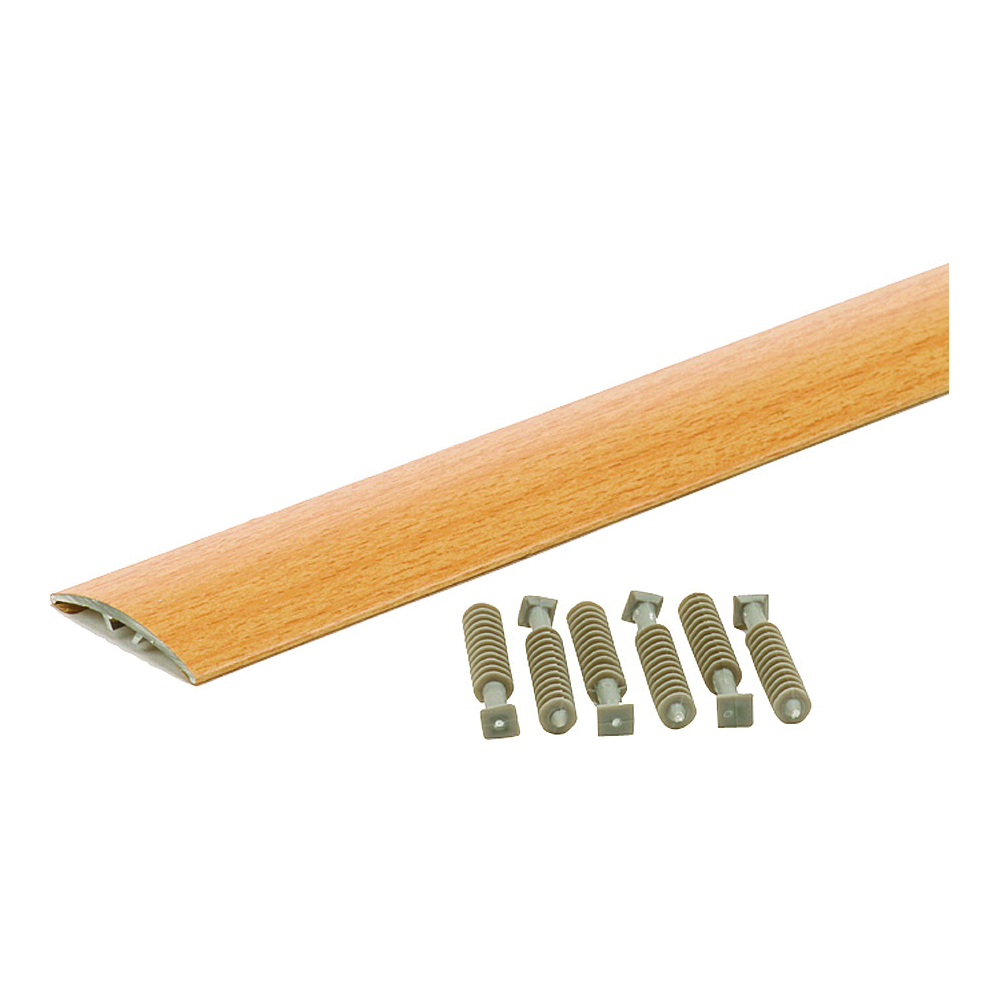 46141 Multi-Floor Transition, 36 in L, 1-1/2 in W, Aluminum, Oak