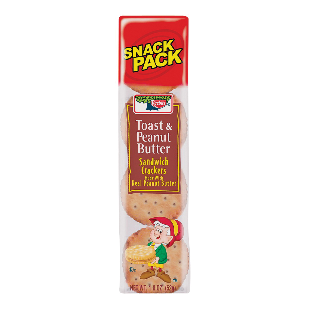 KTCPB12N Sandwich Cracker, Toast and Peanut Butter, 1.8 oz