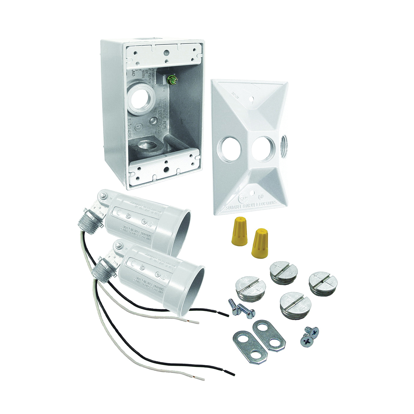 5818-6 Flood Light Kit, White Fixture