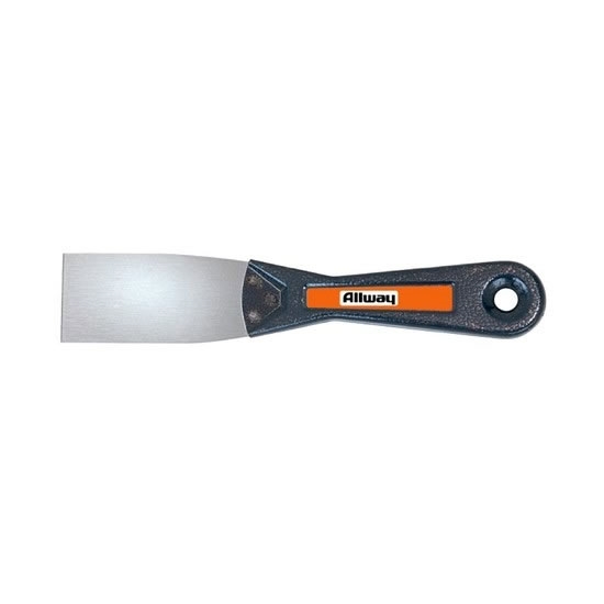 Allway Tools T15F Putty Knife, 1-1/2 in W Blade, Steel Blade, Steel Handle - 1