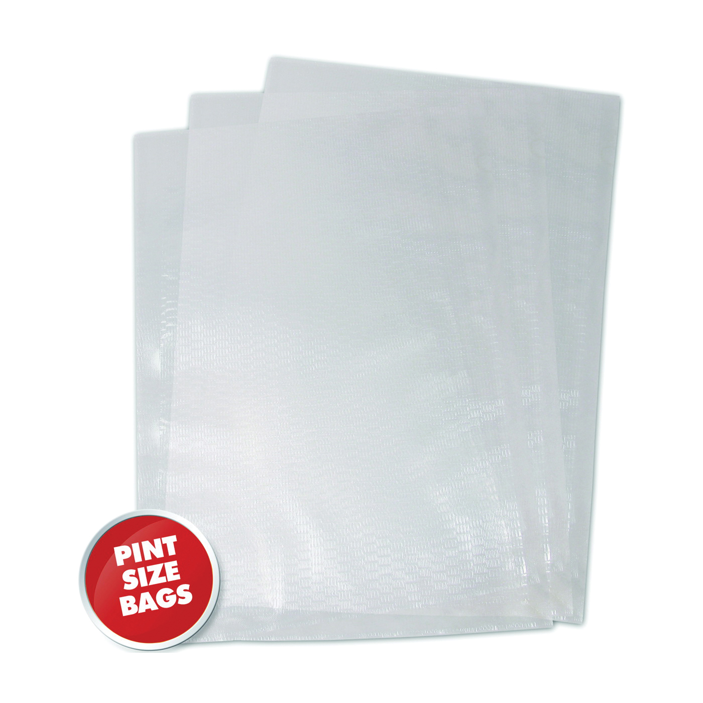 30-0106-W Vacuum Seal Bag, Plastic, Clear