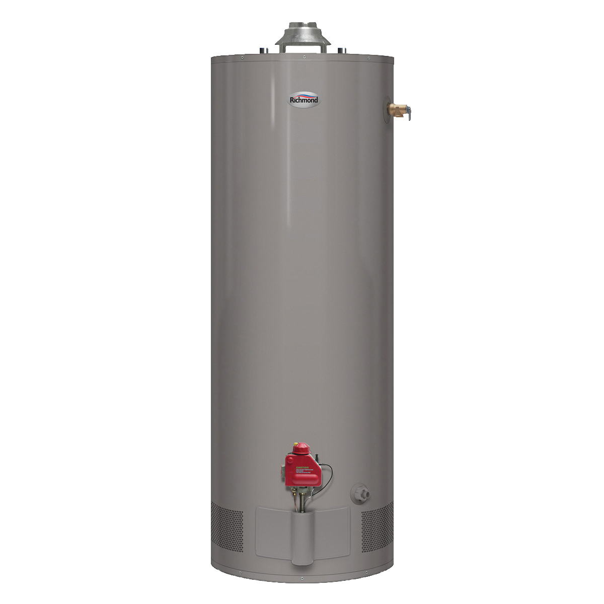 Essential Series 6G40-32PF3 Gas Water Heater, LPG, 40 gal Tank, 67 gph, 32,000 Btu/hr BTU, Dark Warm Gray