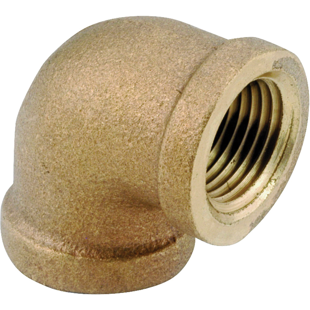 738100-24 Pipe Elbow, 1-1/2 in, IPT, 90 deg Angle, Brass, Rough, 200 psi Pressure