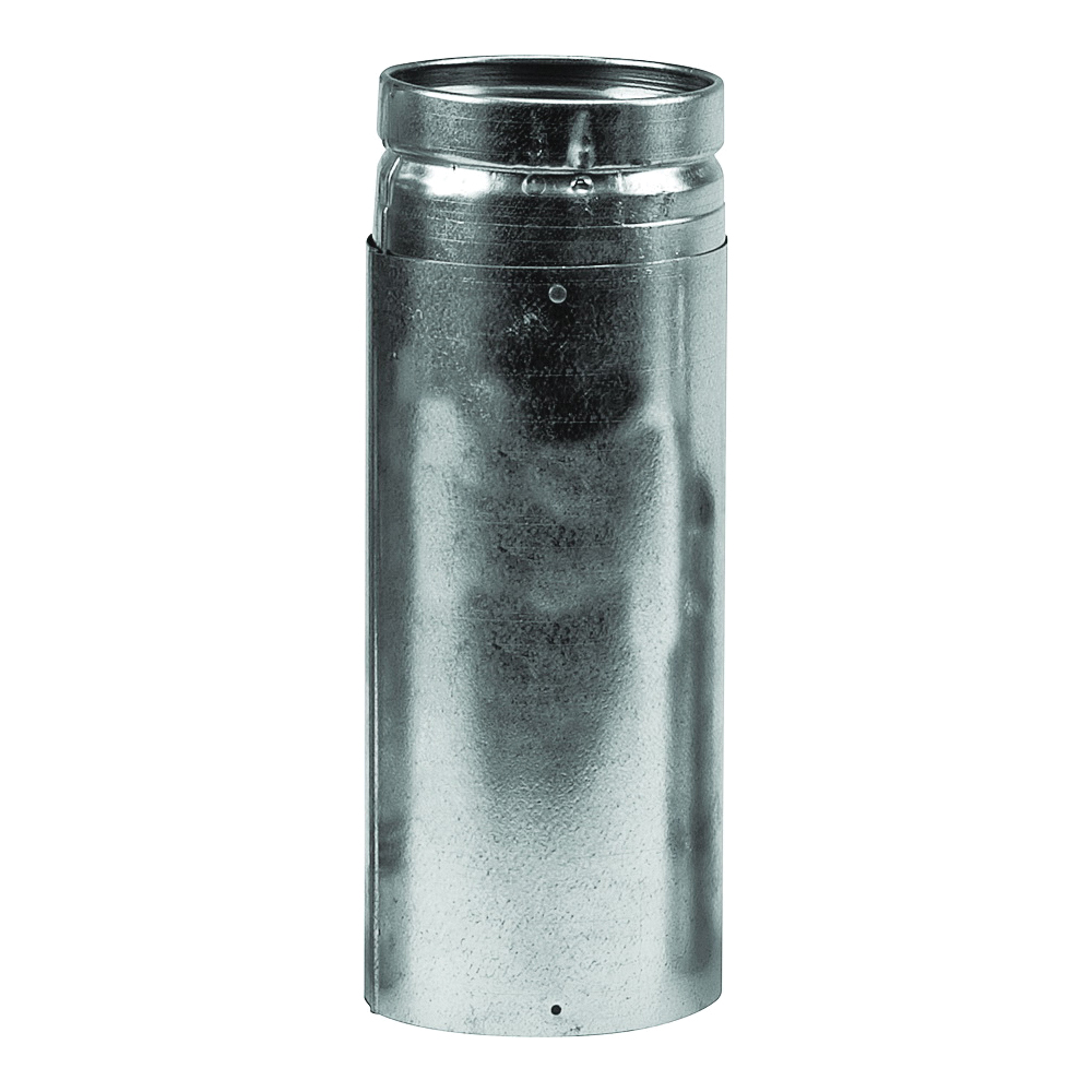 3VP-24 Vent Pipe, 3 in Dia, 2 ft L, Stainless Steel, Galvanized