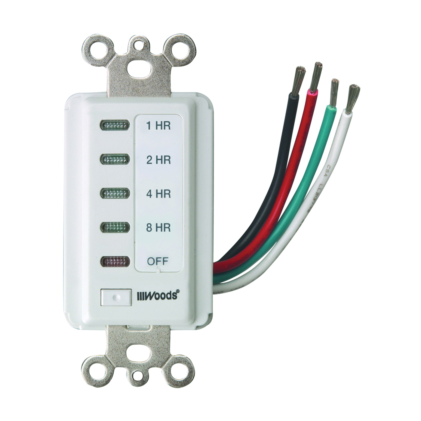 59013 Countdown Timer, 15 A, 120 V, White, 1800 W, 2, 4, 8, 12 hr Off Time Setting