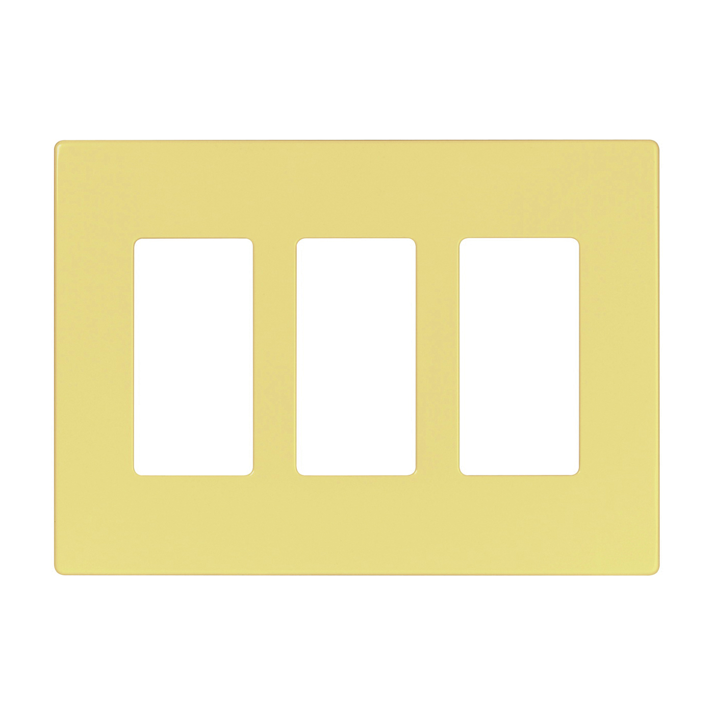 Arrow Hart PJS PJS263V Switch Wallplate, 4.87 in L, 6-3/4 in W, 3 -Gang, Polycarbonate, Ivory, High-Gloss