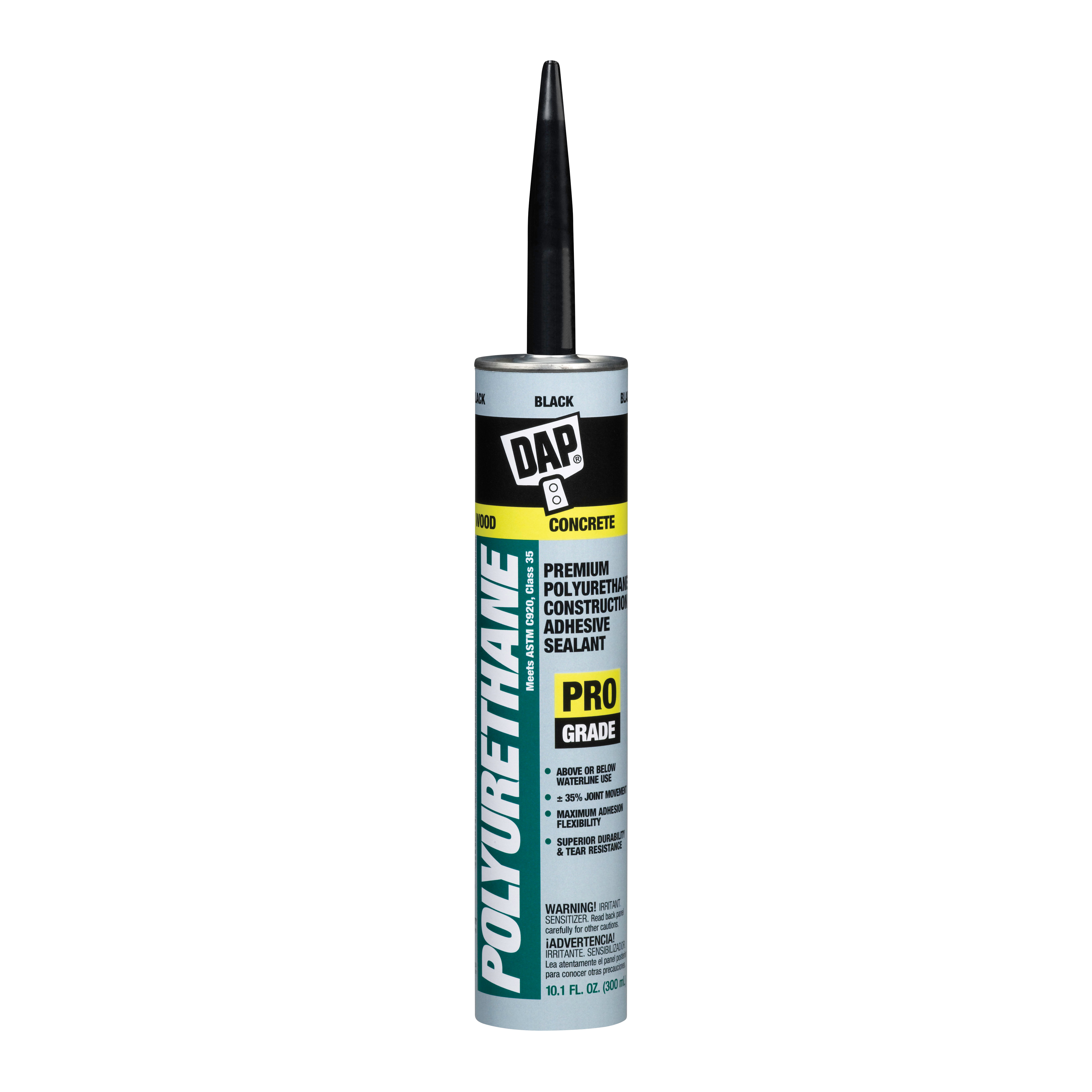 Dap 18816 Sealant, Black, 4 to 7 Days Curing, 10.1 fl-oz, Cartridge