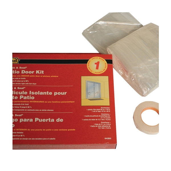 04283 Window Insulation Kit, 84 in W, Clear