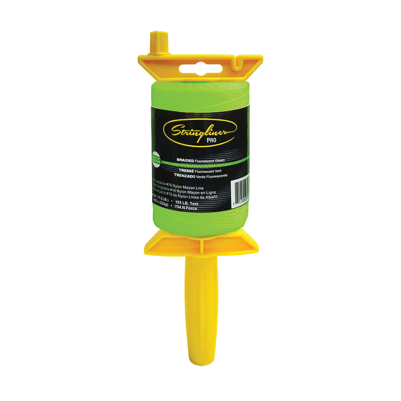 25468 Line Reel, 500 ft L Line, Fluorescent Green Line