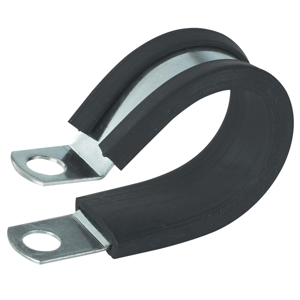 GB PPR-1550 Cable Clamp, 1/2 in Max Bundle Dia, Rubber/Steel, Black - 1