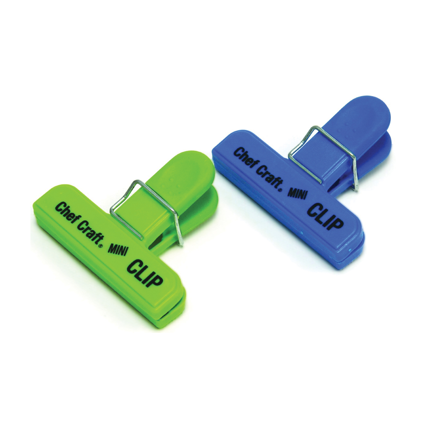 21806 Bag Clip Set, Plastic, Blue/Green