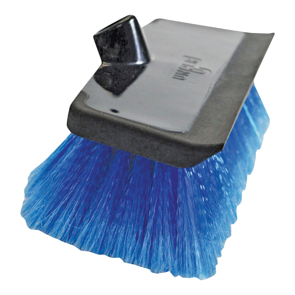 964810 Brush with Squeegee, 10 in OAL, Rubber Handle