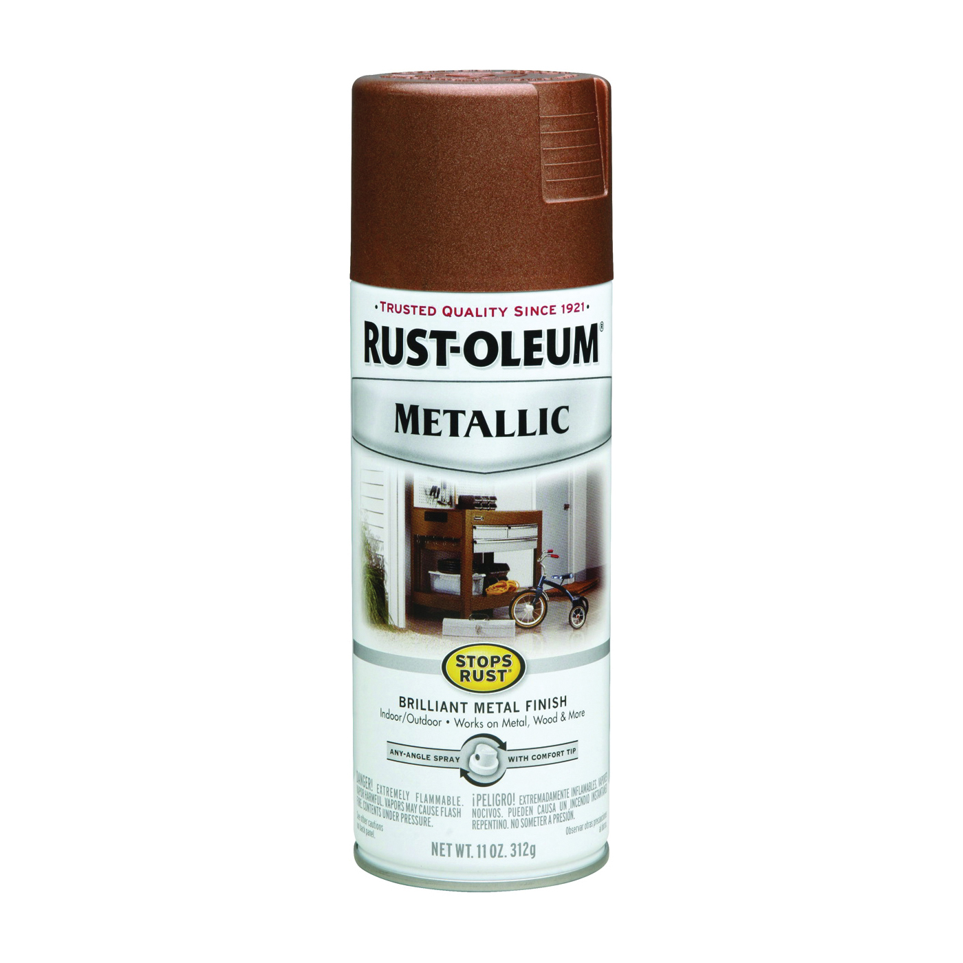 248637 Rust-Preventative Spray Paint, Vintage Metallic, Vintage Copper, 11 oz, Can