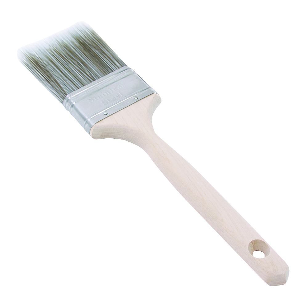 2862-2.5 Paint Brush, 2-1/2 in W, Flat Brush, 2-3/4 in L Bristle, Nylon/Polyester Bristle