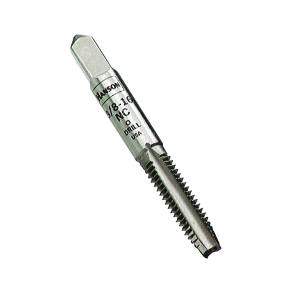 8139 Fractional Tap, 7/16-14 Thread, Plug Tap Thread, 4-Flute, HCS