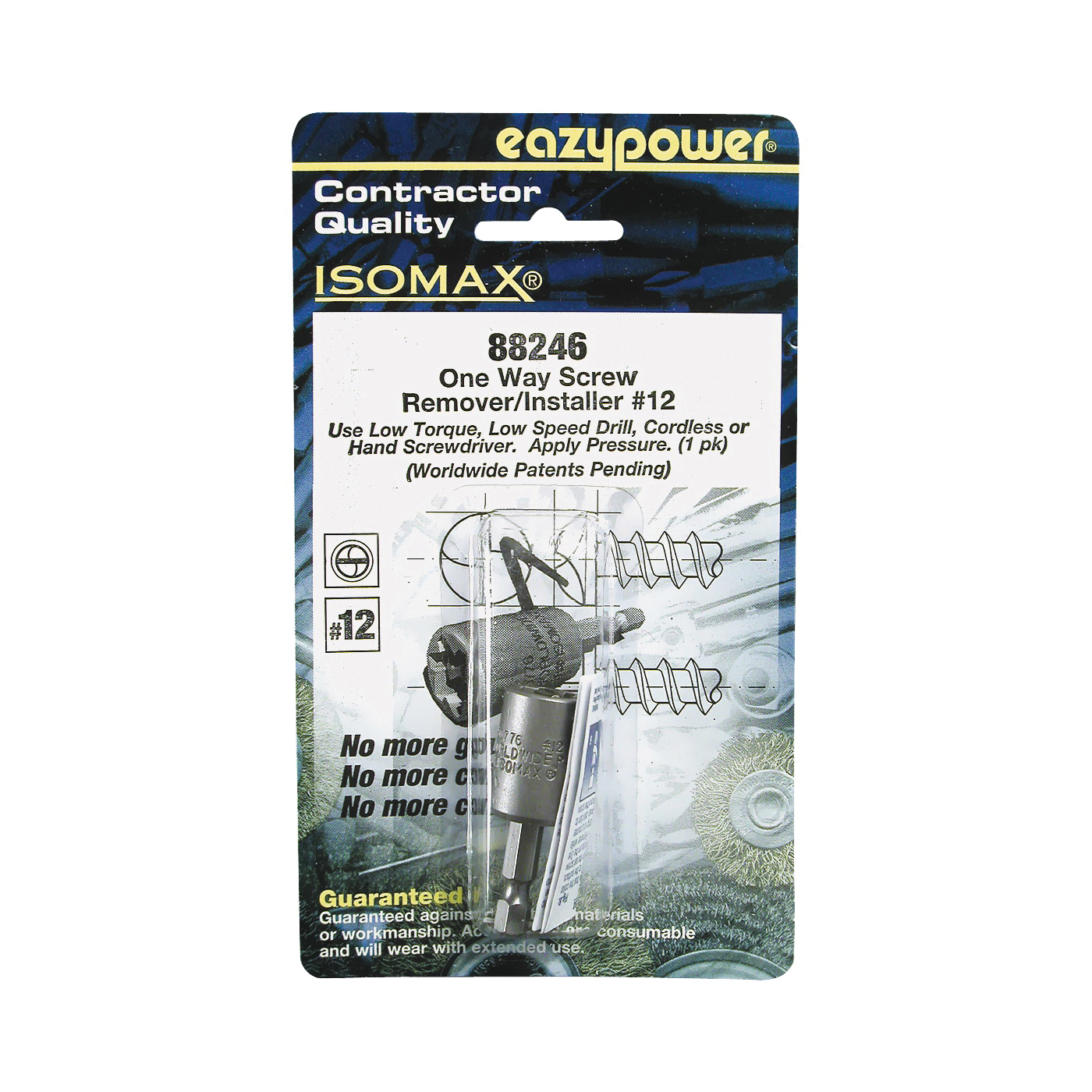 88246 1-Way Screw Remover, #12 Bolt/Screw, HSS