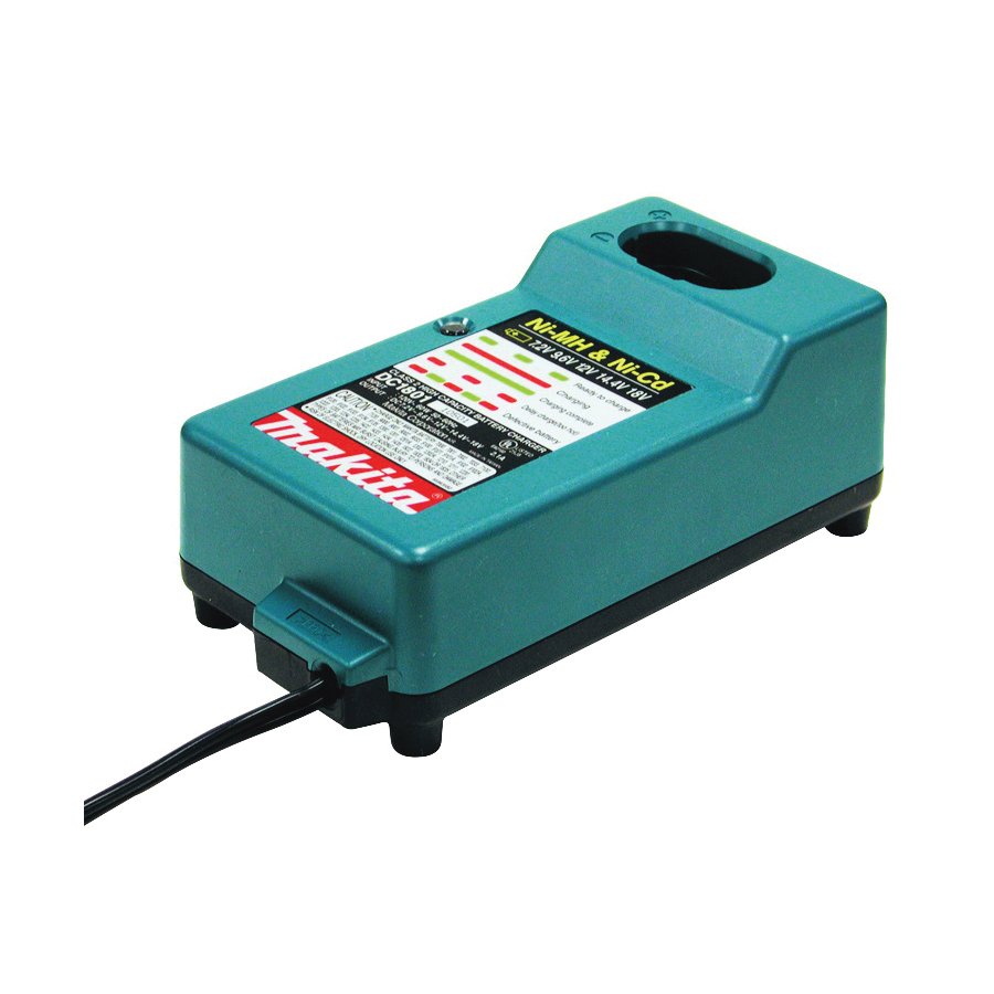 Makita DC1804 Universal Battery Charger, 7.2 to 18 V Input, 1.3 to 3 Ah, 1 hr Charge, 1-Battery - 1