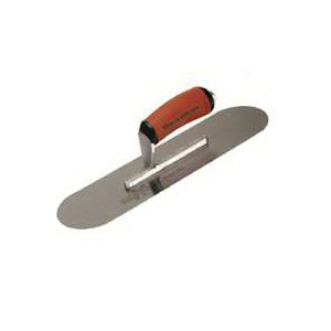 SP14SD Pool Trowel, Hardened Steel Blade, Durasoft Curved Handle, Durasoft Handle, 4 in OAW